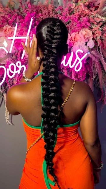 DAILY DOSE OF HAIR™️ on Instagram: "@alluredbyalex Butterfly Braid 🦋😍 #braids #ponytail #hairextensions #fyp #explore #pretty" Butterfly Ponytail, Butterfly Braid Slick Back Ponytail, Butterfly Ponytail For Black Women, Butterfly Braid Ponytail For Black Women, Slick Back Butterfly Braid Ponytail, Braided Ponytail Photoshoot Ideas, Butterfly Braid Ponytail, Butterfly Ponytail Braid, Ponytail Butterfly Braid