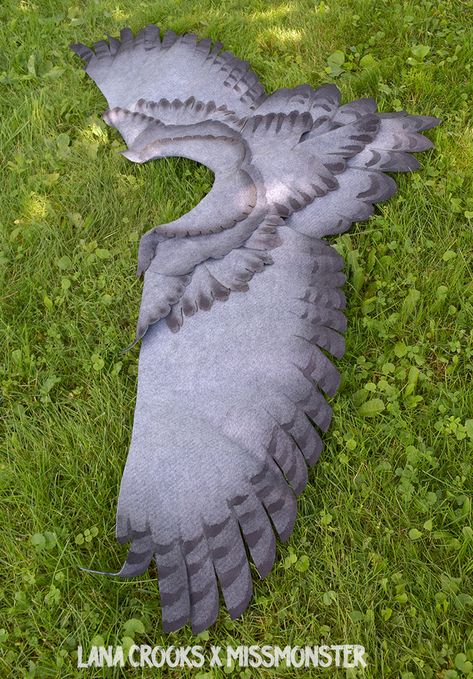 Concept Costume, Wing Shawl, Steampunk Projects, Owl Costume, Swap Ideas, Character Clothing, Cosplay Inspiration, Larp Costume, Grey Ombre