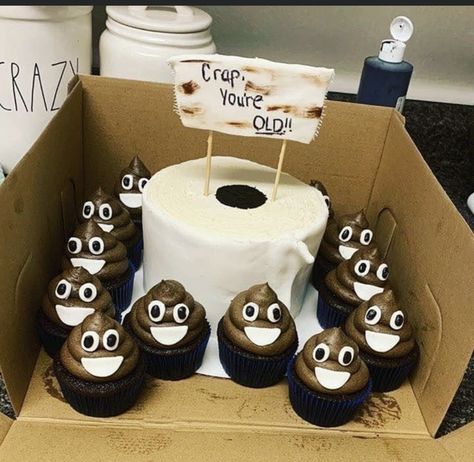 Poop Cake, Toilet Paper Cake, 50th Birthday Cakes For Men, Over The Hill Cakes, Best Cake Ever, 60th Birthday Cakes, Funny Birthday Cakes, 40th Birthday Cakes, Birthday Cakes For Women