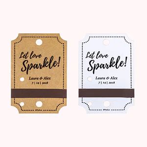 Personalized Party favors 2022 - CALLIE Sparkler Tags, Wedding Matches Favors, Spring Wedding Favors, Wedding Extras, Wedding Send Off, Match Holder, Wedding Sparklers, Personalized Party Favors, Love Sparkle