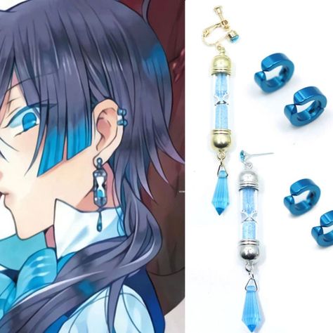 Vanitas Cosplay, Earrings Anime, Anting Manik, The Case Study Of Vanitas, Case Study Of Vanitas, Anime Earrings, Cosplay Jewelry, Anime Jewelry, Anime Accessories