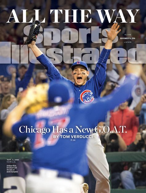 Magazine Sport, Cub Sport, Chicago Cubs World Series, Chicago Sports Teams, Sports Illustrated Covers, Cubs Win, Mlb World Series, Sport Magazine, Anthony Rizzo