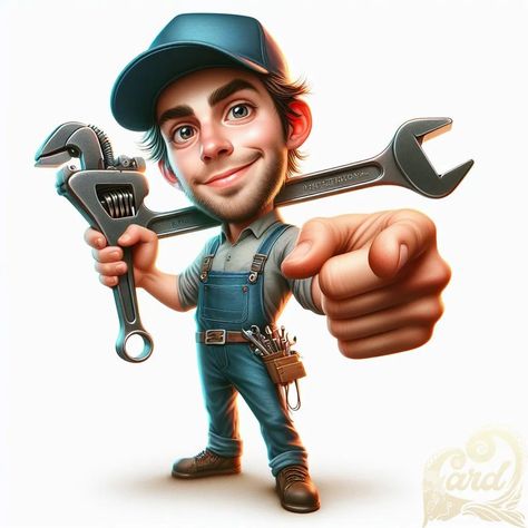 https://card9.com/ai/man-mechanic-caricature Man Caricature Drawing, Office Caricature, Engineer Caricature, Motorcycle Caricature, Caricature Features, Art Photography Portrait, Caricature Artist, Funny Caricatures, Boy Photography Poses