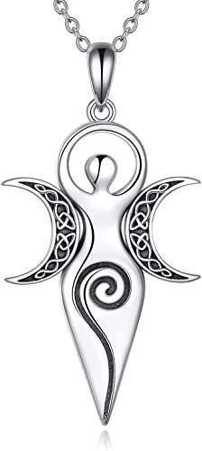 POPLYKE Triple Moon Goddess Amulet Pendant Necklace Sterling Silver Wiccan Jewelry for WomenOkin Refined-R Power Recliner Motor Model JLDQ-11 Part # JLDQ.11.156.204M Triple Moon Goddess, Wiccan Jewelry, Celtic Patterns, Triple Moon, Necklace Box, Moon Goddess, Necklace Sterling Silver, Metal Stamping, Jewelry For Women