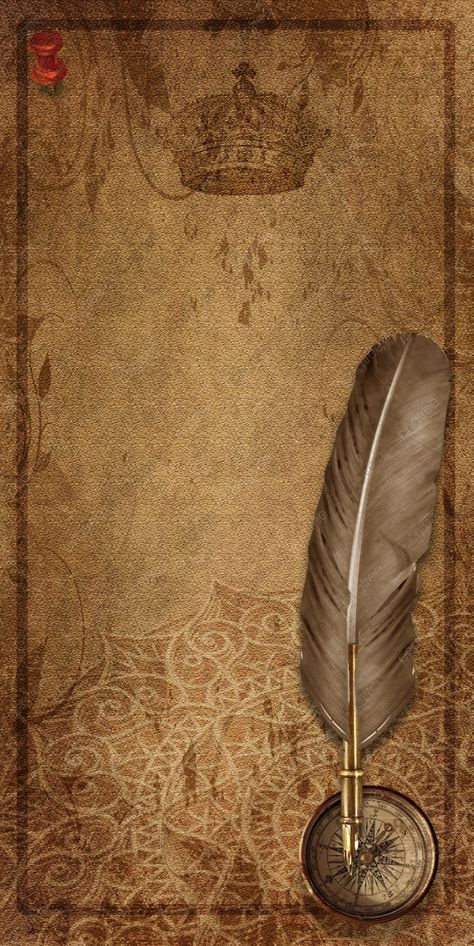 Feather Pen With Compass On Vintage Paper Background, Old, Vintage, Paper Background Image for Free Download Old Paper Background Vintage Landscape, Poem Backgrounds Design Aesthetic, Background Sejarah Aesthetic, History Background Aesthetic, Modeling Background, Vintage Background Design, Background Old Paper, Ancient Paper, History Wallpaper