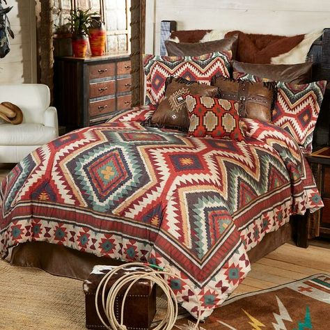 Sage Kilim Bedding Collection Southwest Bedroom, Western Bedding Sets, Bedding King, Western Bedding, Black Forest Decor, Western Furniture, Comforter Bedding Sets, Cover Bed, Apartment Life