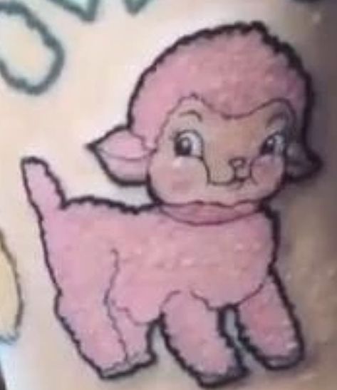 Melanie Tattoo, Melanie Martinez Tattoo, Martinez Tattoo, Lamb Tattoo, Doll Tattoo, Cute Lamb, Melanie Martinez, I Tattoo, Winnie The Pooh