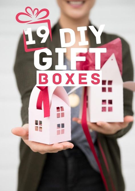 Looking for DIY Gift Box ideas? These easy boxes can be used for gifts, storing trinkets or as cute decor pieces. Simply choose the design you like and use the free printable template to make beautiful gift boxes that close in minutes. Perfect for any gift-giving occasions! #giftideas #giftbox #diygiftbox Diy Gift Box Ideas, Gift Box Template Free, Box Templates Printable Free, Diy Gift Boxes, Gift Bag Templates, Diy Gift Box Template, Box Template Printable, Wrap A Gift, Gift Box Ideas