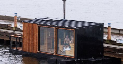 Floating Sauna, Cold Plunge, Lake Washington, Outdoor Sauna, Bath House, The Brave, Brave, Cold Water, Floating