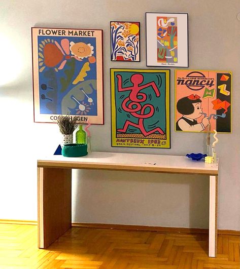 Ernie Bushmiller, Minimalist Mid Century Modern, Home Gallery, Gallery Wall Set, Keith Haring, Mid Century House, Wall Art Pictures, Design Set, Flower Market