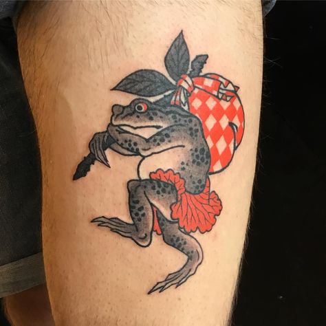 Toad Samurai, Frog Japanese Tattoo, Japanese Frog Tattoo, Japanese Frog, Tattoo Samples, Frog Tattoo, Frog Tattoos, Crow Tattoo, Japanese Tattoos