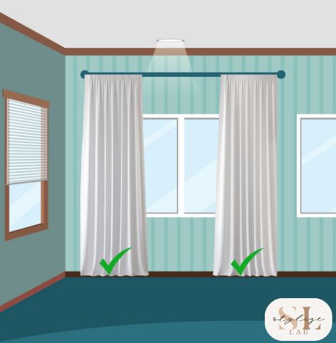 7 CRITICAL MISTAKES WHEN HANGING CURTAINS! (+How to Avoid Them) How Curtains Should Hang, Ceiling Mounted Curtains, Hanging Drapes, Hanging Curtain Rods, Hang Curtains, Curtain Brackets, Baseboard Heater, Tab Curtains, Flat Ideas