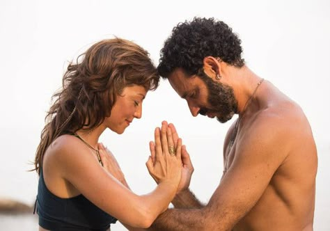 Yoga For Couples, Spiritual Couple, Yoga Couples, Couple Connection, Couples Meditation, Breathwork Healing, Couples Connection, Man Manifestation, Couples Yoga Poses