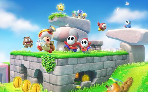 Captain Toad, Rayman Legends, Super Mario 3d, Nintendo Characters, Super Mario Art, Mario Art, Adventure Gear, Mario Party, Multiplayer Games