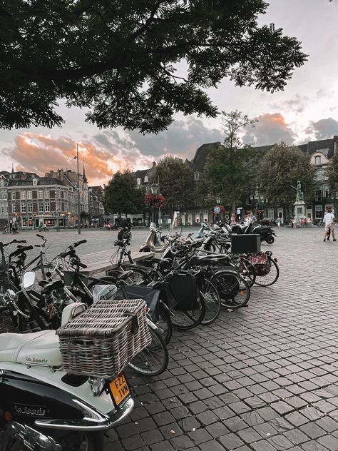 #netherlands #aesthetic #holland #bicycles #streetstyle #street #maastricht Netherland Aesthetic, Maastricht Aesthetic, Netherlands Maastricht, Netherlands Aesthetic, Motivation Board, Most Beautiful Places, Holland, Netherlands, Amsterdam