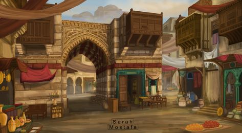 Concept art( Ancient Egypt )DIGITAL PAINTING, on ArtStation at https://www.artstation.com/artwork/vDr8X6 Cairo Streets, Egyptian Character, Maps Rpg, Carpet And Rug, Ancient Egyptian Architecture, Egyptian Architecture, Building Concept, New Painting, The Painter