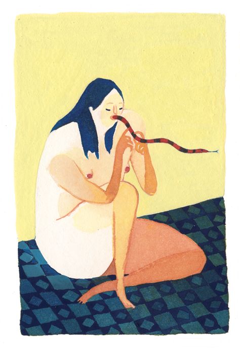 Eleanor Davis Eleanor Davis, Inspirational Illustration, Year Of The Snake, The Snake, Illustration Inspiration, Draw Your, Painting Illustration, Spring 2017, Children Illustration