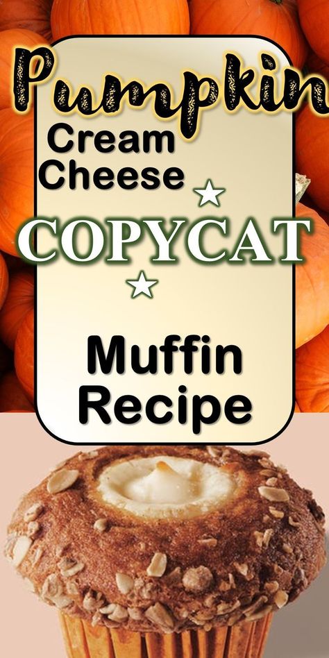 Copycat Starbucks Recipe you can make in 30 minutes or less Cream cheese in a Muffin? Really? Yes! The combination of the warm spiciness of the pumpkin blend and the smoothness of the cream cheese make these delicious pumpkin muffins taste more like a dessert than a snack. Do I need to use a certain type of muffin pan? Pumpkin Cream Muffins, Pumpkin Starbucks, January Recipes, Pumpkin Cream Cheese Muffins, Pumpkin Cream Cheese, Copycat Starbucks, Pumpkin Spice Muffins, Copycat Starbucks Recipes, Cream Cheese Muffins