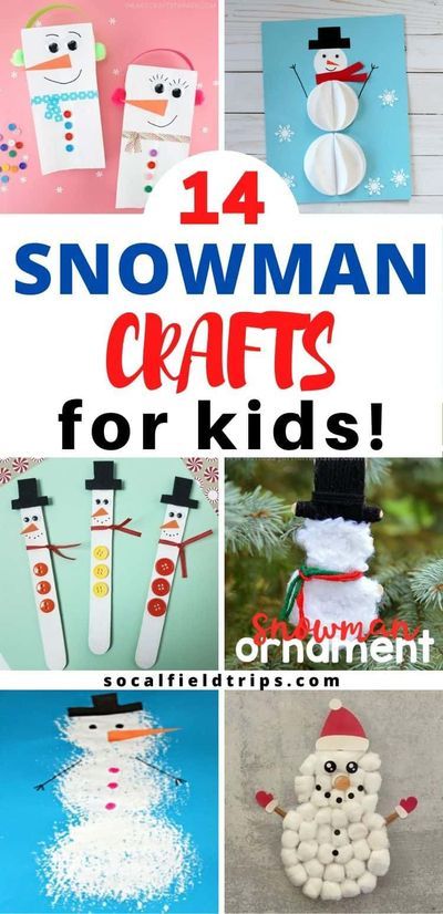 Check out these 14 Easy Snowman Crafts for PreschooI! I mean, who doesn't love an adorable little snowman!  There's something so cute about a little guy with a corncob pipe, a button nose and two eyes made of coal. There's all sorts of snowman crafts to suit everyone, as well as some fun ones from an easy pinecone snowman to a paper snowman ornament. #snowman #kidsactivities #christmascraft #snowmancraft #wintercrafts #christmascrafts #stemactivities #stemcraft #christmas #stem #stemactivities Snowman Crafts For Toddlers, Easy Snowman Crafts, Snowman Crafts For Kids, Winter Snowman Craft, Paper Snowman, Snow Crafts, Snowmen Activities, January Crafts, Snow Men