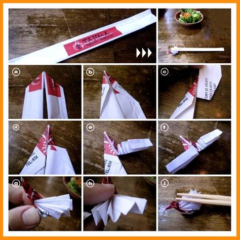 Diy Crafts For Teen Girls, Cute Origami, Chopstick Holder, How To Make Origami, Chopstick Rest, Diy Holder, Origami Tutorial, Hacks Diy, Origami Art