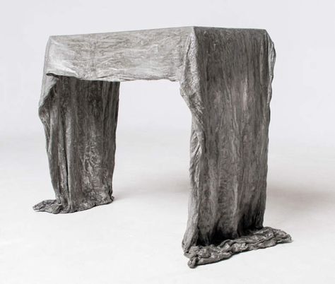 Concrete Ghost, Ghost Furniture, Diy Mushrooms, Ghost Table, Tiny Luxury, Industrial Style Table, Diy Plaster, Cement Color, Concrete Products