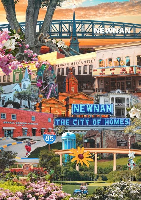 ✨ Embracing the beauty of Newnan, Georgia through art and love! 💖 As someone who moved here and instantly fell in love with this city's charm, its wonderful people, and the incredible support for the arts, I've found my perfect place to call home. 🌿 🎨 This collage is a reflection of the deep connection and gratitude I feel towards everyone in Coweta County. Each element carefully curated to capture the essence of this beautiful town that has captured my heart. When you look at this collage, ... Newnan Georgia, Beautiful Town, Deep Connection, Fell In Love, The Arts, Perfect Place, My Heart, Gratitude, Georgia