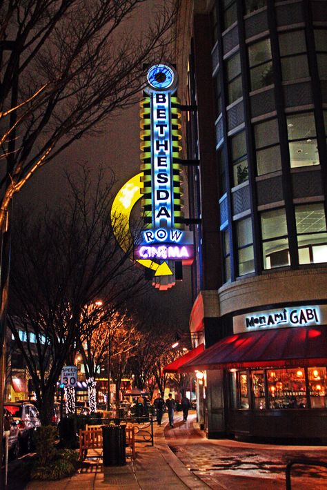 bethesda row Bethesda Maryland, Hilton Garden Inn, Urban Landscapes, Apartment Communities, Montgomery County, Cyberpunk Art, Urban Landscape, Cool Places To Visit, Maryland