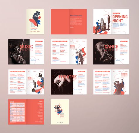 Health Booklet Design, Festival Brochure, Booklet Design Layout, Booklet Layout, Event Brochure, 보고서 디자인, Mises En Page Design Graphique, Magazine Layout Inspiration, Art Brochures