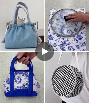 Handbag Making, Making Bags From Old Clothes, Everyday Denim Bags With Handles, Handmade Fabric Shoulder Bag For Shopping, Cheap Handmade Fabric Shoulder Bag, Cheap Upcycled Denim Bags, Denim Crafts Diy, Grocery Tote Bag, Sewing Crafts Tutorials