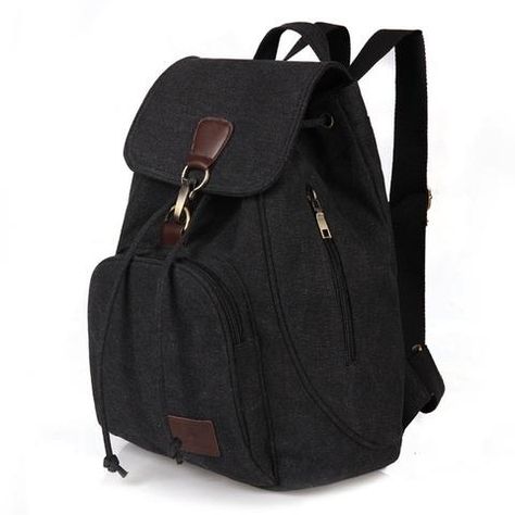 Female Women Canvas Backpack Preppy Style School Lady Girl Student Laptop School Bag Mochila Bolsas School Bags for Teenage Girl Outfit Accessories From Touchy Style | Black, Blue, Cool Backpack, For Girl, For School, For Women's, Laptop Backpack, Outfit Accessories, Vintage. | Free International Shipping. Cotton Travel Bag, Canvas Backpack Women, School Rucksack, Vintage College, Anti Theft Backpack, Multipurpose Bag, School Backpack, Vintage Canvas, Chloe Bag