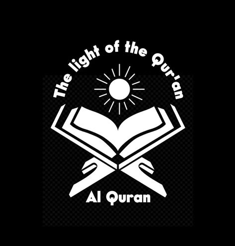 The light of the Qur'an Logo icon Quran Logo Design, Quran Icon, Quran Logo, Quran Tilawat, Academy Logo, Logo Design Video, Muslim Couple, Muslim Couple Photography, Design Video