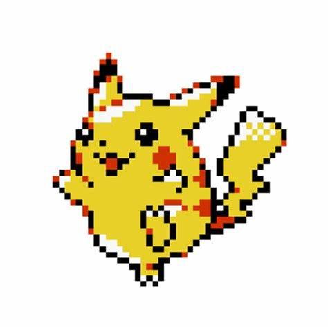 Pikachu Sprite, Pokemon Sprites Pixel Art, Pokemon Sprites, Pixel Art Pokemon, Gen 1, Pokemon Trainer, Hama Beads, Cross Stitch Embroidery, Embroidery Stitches