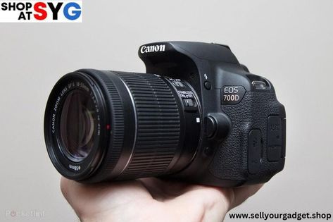 There is excellent news for those who love Canon 700D camera and have wanted to buy it for a long time but couldn't afford it because of its high prices. But now they can afford it all thanks to Sell Your Gadget, who has made the great canon 700D camera available for you people at low and best prices ever. The camera is a masterpiece and revolutionary in the photography world. Canon Eos 1100d, Canon 700d, Nikon D5200, Nikon D3200, Camera Shop, Canon Lens, Canon Powershot, Film Cameras, Microsoft Surface