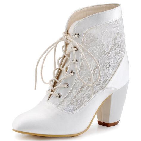 Lace Wedding Boots, Summer Wedding Shoes, Beautiful Wedding Shoes, Buat Pita, Bridal Boots, Perfect Wedding Shoes, Wedding Boots, Bridal Wedding Shoes, Mesh Heels