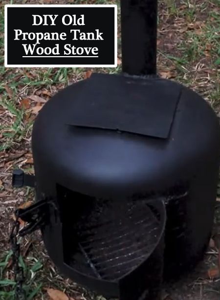 Propane Tank Wood Stove, Gas Bottle Wood Burner, Small Wood Burning Stove, Tiny Wood Stove, Diy Wood Stove, Propane Tanks, Stove Heater, Rocket Stove, Rocket Stoves