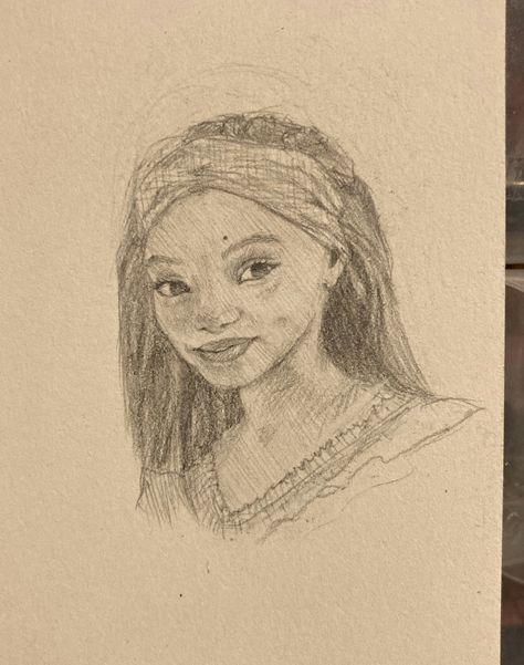 Halle Bailey Drawing, Halle Bailey, Halle, Drawings, Quick Saves