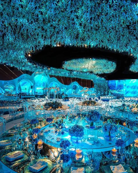 Calm Confidence, Winter Wonderland Wedding Theme, Ocean Wedding Theme, Wonderland Wedding Theme, Aquarium Wedding, Lebanese Wedding, Dream Wedding Reception, Sea Wedding, Ocean Wedding