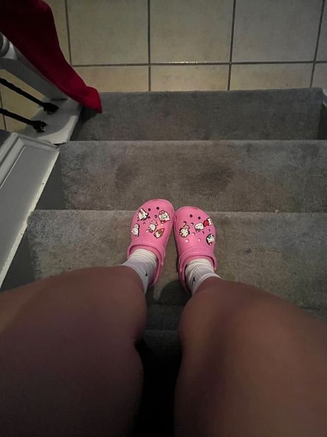 Pink Crocs, Pink Shoes, Slippers, Pink