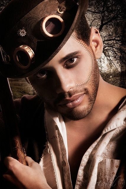 Punk Makeup Men, Steam Punk Makeup, Steampunk Male, Steampunk Makeup, Steampunk Hairstyles, Geeky Clothes, Steampunk Men, Steampunk Festival, The Scarecrow