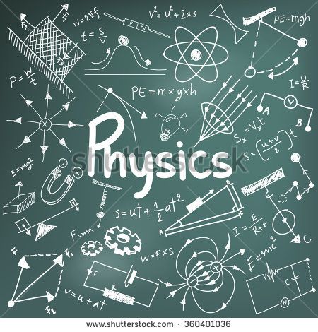 Physics science theory law and mathematical formula equation, doodle handwriting and model icon in in blackboard background paper used for school education and document decoration, create by vector Doodle Handwriting, Investigatory Project, Physics Revision, Blackboard Background, Science Doodles, Tuition Centre, Physics Formulas, Model Icon, Science Background