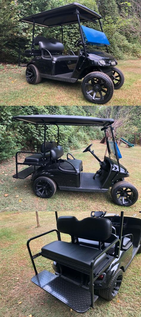 Golf Carts For Sale, Golf Cart, Golf Carts, Happy Campers, Back Seat, All Black, Batteries, Golf, For Sale