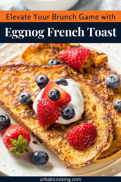 Eggnog French Toast is a classic holiday breakfast recipe that is sure to please anyone who loves the rich, creamy taste of eggnog. This recipe combines all the delicious flavors of eggnog with fluffy, golden French toast to create a decadent breakfast that is perfect for a special occasion or a lazy weekend morning. To make Eggnog French Toast, you will need a few basic ingredients, including eggs, milk, eggnog, vanilla extract, and cinnamon. Start by whisking together the eggs... Alexa Anglin, Decadent Breakfast, Eggnog French Toast, Christmas Morning Breakfast, European Recipes, Lazy Weekend, Eggnog Recipe, Holiday Breakfast, Breakfast Toast