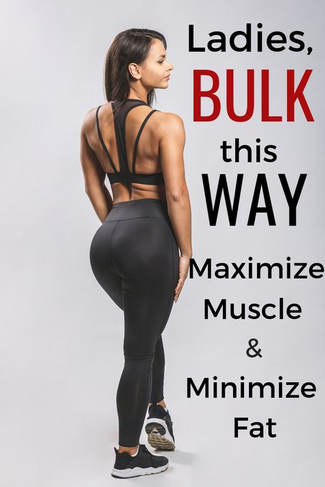 The ultimate guide to bulking for women. Including a sample bulking meal plan for womenro help maximize muscle growth and minimize fat gain in a bulk. Bulking For Women, Lean Muscles Women, Bulking Meal Plan, Gain Muscle Women, Bulking Meals, Muscle Building Women, How To Grow Muscle, Lower Body Fat, Muscle Building Foods