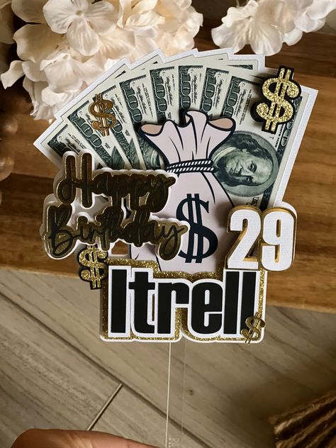 Money Party Ideas, Teen Cakes, Money Cake, 100 Dollar Bill, Teen Money, Dollar Bills, 100 Dollar, Birthday Party 21, Dollar Bill