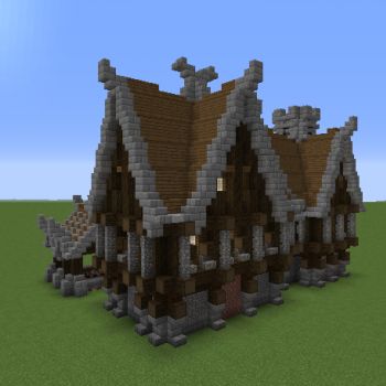 Minecraft Building Ideas Viking, Nordic Minecraft Builds, Viking Style Minecraft Builds, Minecraft Viking House Ideas, Minecraft Nordic House, Minecraft Nordic Builds, Minecraft Viking Builds, Minecraft Norse Builds, Minecraft Viking House