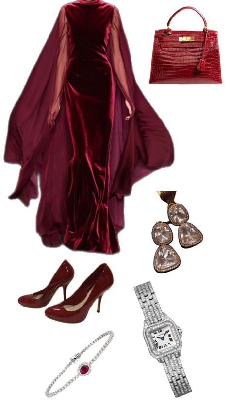 Gala Dinner Dress, Maroon Long Dress, Maroon Fashion, Red Outfits, Modest Dresses Fashion, Royal Clothing, Soiree Dress, Fashion Capsule Wardrobe, Stunning Prom Dresses