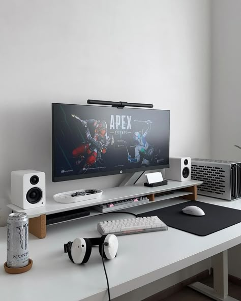 27 Inch Monitor Setup, Single Monitor Gaming Setup, Small Gaming Desk Setup, Mac Desk Setup, Coding Setup, Laptop Desk Setup, Samurai Hairstyle, Best Pc Setup, Mac Desk