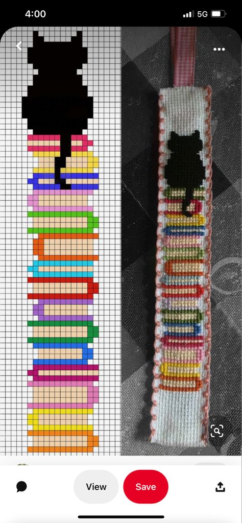 Cross Stitch Bookmark Patterns Free Cat, Cat Bookmark Cross Stitch, Pixel Bookmark, Beads Bookmark, Pixel Grid, Knot Pattern, Graph Patterns, Loom Bracelet Patterns, Beaded Bookmarks