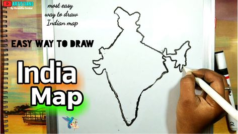 How To Draw India Map | Most Easy Trick To Draw Map Of India IN Hindi   Hello guys welcome to another video.  Soo today in this art video i well show you most easy trick to draw India map perfectly   #kidsdrawing,  #drawingforkids, #easydrawing, #drawinglesson, #easyart #easydrawingforkids #letsdraw #oilpastel #pasteldrawing #scenerydrawing #howtodraw, #artistian3 #kids,#drawinginhindi ,#artistshraddhasonkar India Map Drawing, Map Drawing Ideas, Draw Map, Map Of India, Map Drawing, Chicago Map, Maps For Kids, India Map, Drawn Map