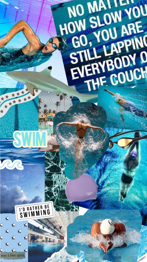 Swimming collage pictures in are not mine but put together by me Competitive Swimming Wallpaper Iphone, Competitive Swim Aesthetic, Swimming Collage, Swimmer Aesthetic, Swim Team Pictures, Competitive Swimming Pictures, Swimming Quotes Funny, Teach Kids To Swim, Swimmer Girl